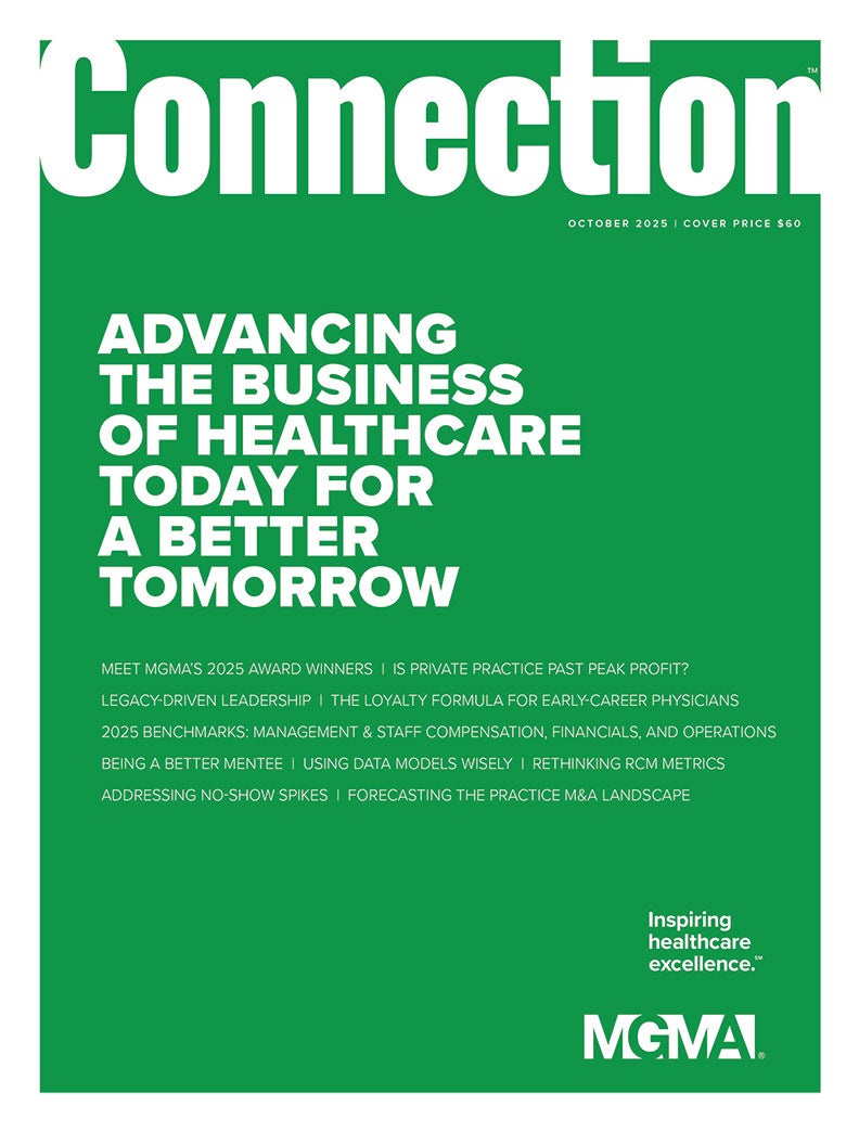 October 2025 MGMA Connection magazine