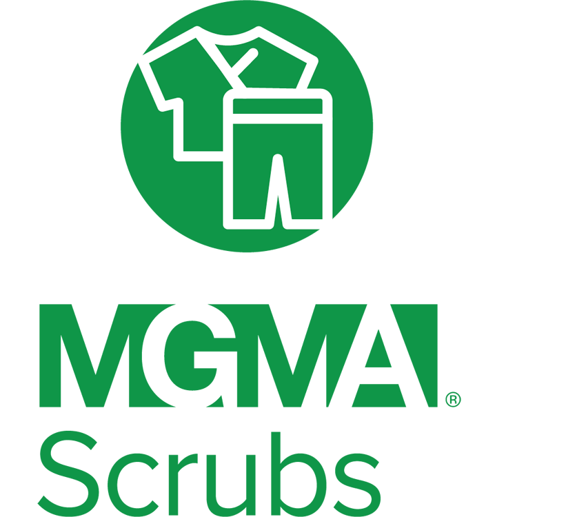 MGMA Scrubs logo